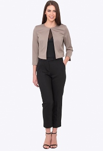 Чёрные женские брюки для офиса Emka D-011/milisa