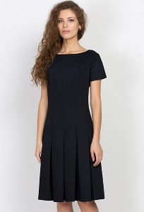 Чёрное платье Emka Fashion PL-473/shelbi