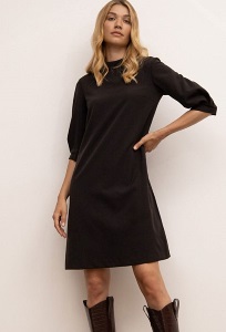 Платье А-силуэта классического чёрного цвета Emka PL1072/premiera