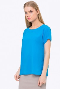 Летняя блузка бирюзового цвета Emka b 2245/marisa