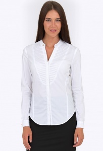 Белая женская рубашка Emka Fashion b 2190/vonda