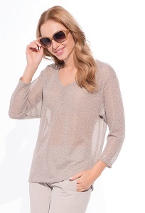 Полупрозрачная летняя блузка Sunwear W74