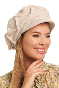 Женская шерстяная кепка с подкладкой Landre Флорет