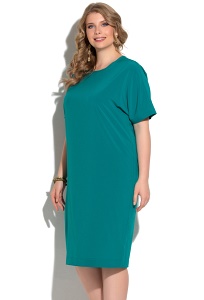 Летнее лёгкое платье нефритового цвета Donna Saggia DSPB-04-35
