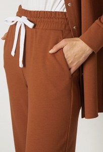 Трикотажные брюки прямого кроя Emka D184/samir