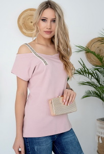 Розовая блузка M.Hajdan BL1129