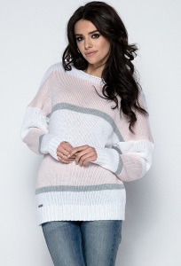 Полосатый свитер Fobya F483