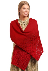Красный женский шарф Landre Женевьев