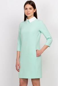 Платье с белым воротничком Emka Fashion PL-440/dayana