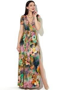 Длинное трикотажное платье Donna Saggia DSP-33-68t