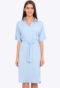 Повседневное летнее платье нежно-голубого цвета Emka PL-582/djilian