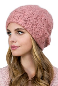 Женская шапка светло-кораллового цвета Landre Астра
