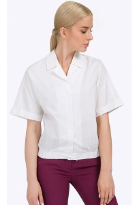 Белая блузка на широкой резинке Emka B2307/ronda