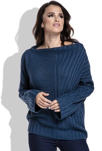 Женский свитер синего цвета Fimfi I212