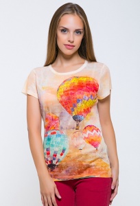 Женская футболка с рисунком Воздушные шары Issi 171113