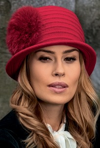 Женская шляпка с помпоном Landre Aga2