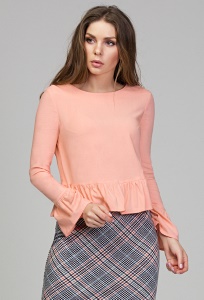 Женская блузка персикового цвета Donna Saggia DSB-46-39