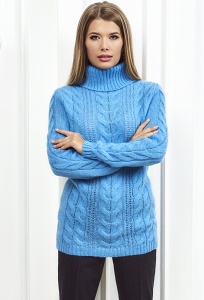 Женский свитер голубого цвета  Andovers Z299