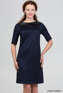 Платье синего цвета Emka Fashion 1008-frida
