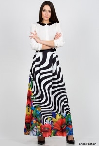 Летняя длинная юбка Emka Fashion 467-marka