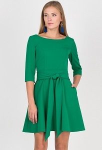 Летнее платье зелёного цвета Emka Fashion PL-411/sanremo
