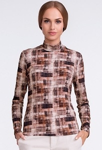 Блузка с коричневых тонах Sunwear U12