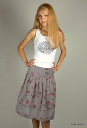 Летняя юбка из натуральной ткани