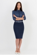 Тёмно-синяя юбка Emka Fashion 620-vivit