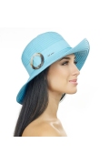 Голубая летняя шляпа Del Mare 010-21