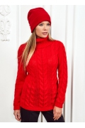 Женский свитер красного цвета Andovers Z299