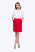 Красная юбка Emka Fashion 682/agota