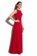 Красное платье в пол без рукавов Donna Saggia DSP-273-56