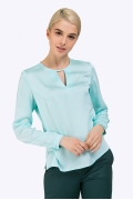 Блузка с коротким рукавом мятного цвета Emka Блузка B2263/groove
