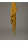 Ярко-желтый палантин с длинной бахромой Emka A004/group