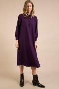 Фиолетовое платье А-силуэта Emka PL899/marok