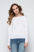 Женский свитер белого цвета Fimfi I237