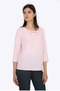 Легкая блузка пастельно-розового цвета Emka b 2185/coldi