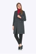 Женское двубортное пальто прямого кроя Emka R-021/ailana