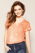 Оранжевая трикотажная блузка Zaps Amira