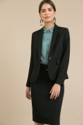 Чёрная офисная юбка Emka Fashion S369/milisa