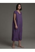 Платье прямого кроя с V-образным вырезом Emka PL1041/larch
