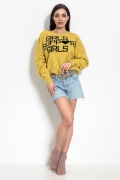 Свободный свитер жёлтого цвета Fimfi I315