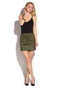 Замшевая мини-юбка цвета хаки Donna Saggia DSU-01-12t