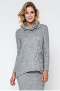 Женский свитер светло-серого цвета Enny 240180