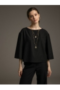 Укороченная блуза с широкими рукавами Emka B2505/zofia