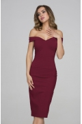 Платье футляр с открытыми плечами Donna Saggia DSP-316-67