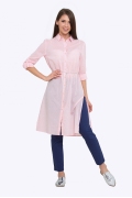 Розовое платье-рубашка Emka Fashion PL-625/acura