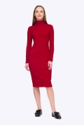 Красное платье-лапша Emka PL790/baronessa