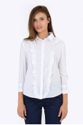 Белая рубашка Emka Fashion b 2193/vonda