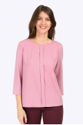 Блузка пастельно-розового цвета Emka B2288/zayn